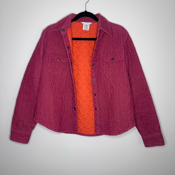 CAbi Women's Quilted Jacket - Pink and Orange - Picture 2 of 5